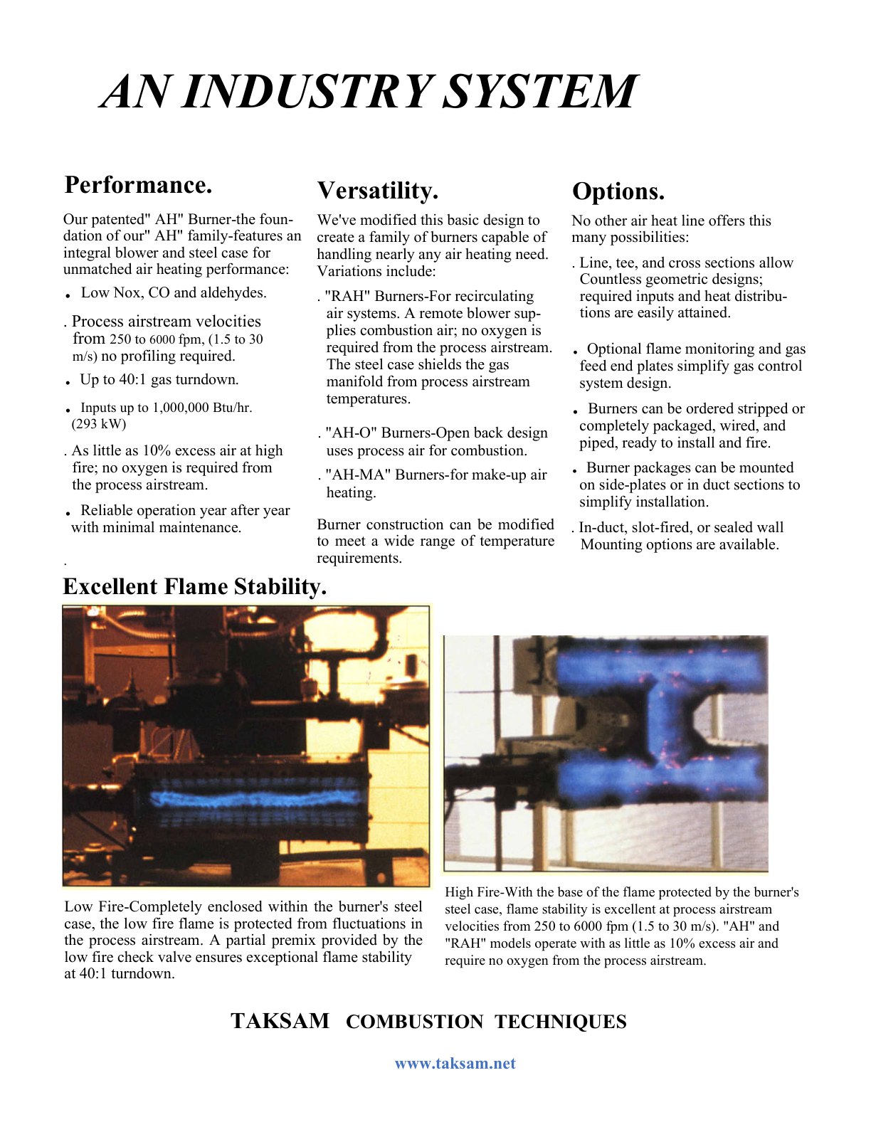 Direct Air Heat Burners catalog page 2