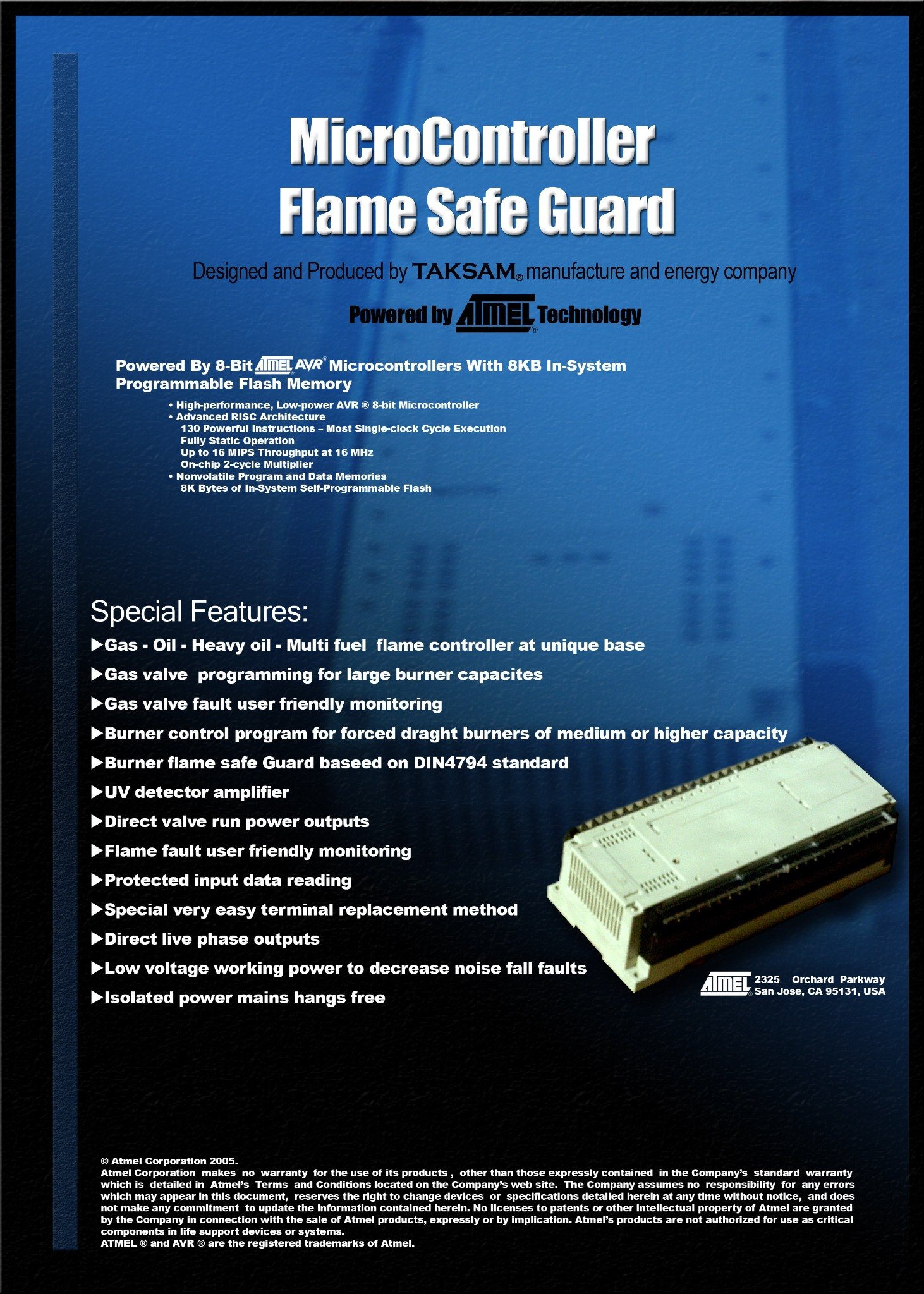 Microcontroller Flame Safe Guard / BCS Modules catalog page 1