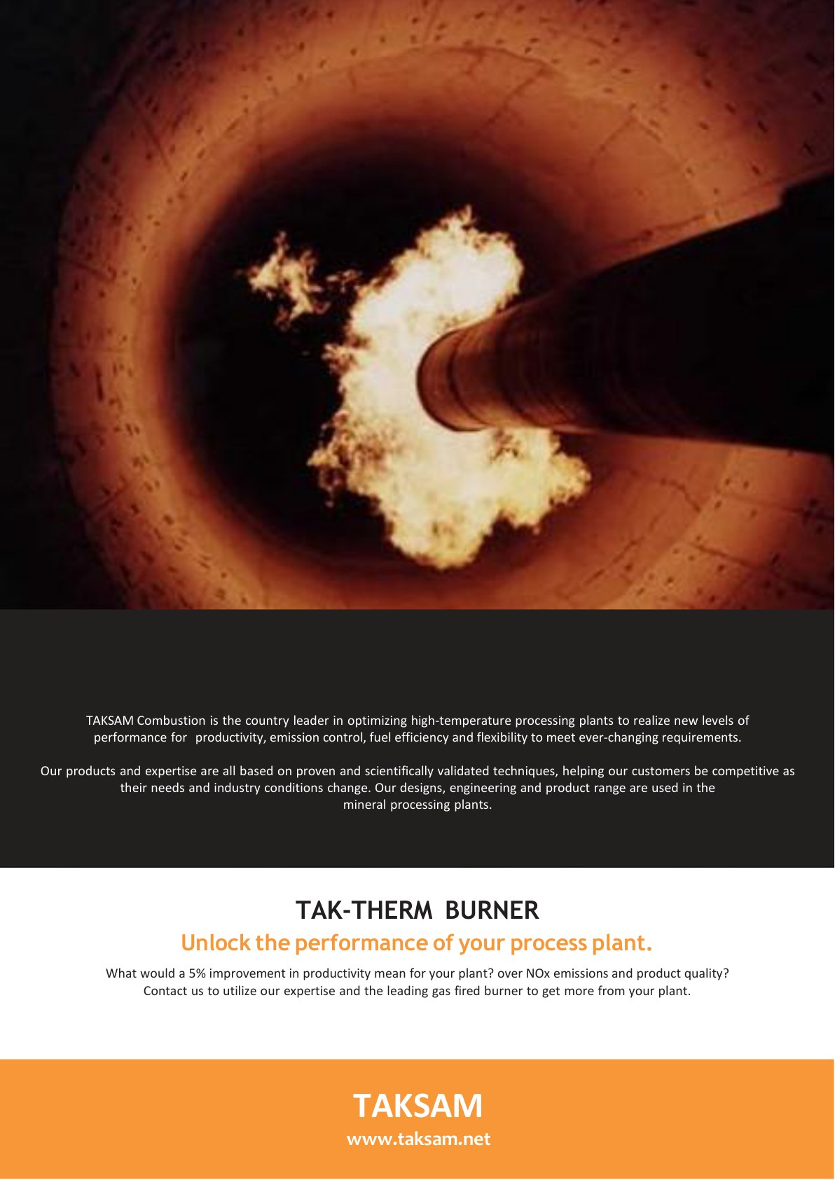 TAKSAM Multi Core Rotary Kiln Burners catalog page 4