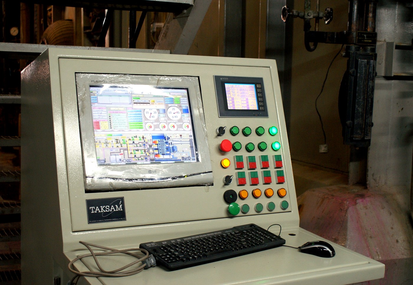 TAKSAM SCADA/BMS combined three superheated-boiler control station installed in Bistoon Sugar Plant
